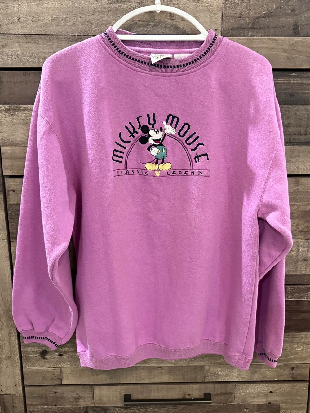 Vintage Mickey & Co. Embroidered Sweatshirt Disney Large